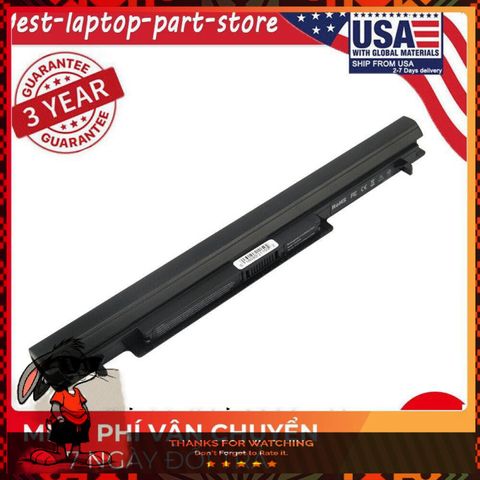 Pin Laptop Asus S46C S46CA S46CB S46CM - Pin Chính Hãng Mới 100%, 4 Cell Màu Đen, Bảo Hành Đổi Mới 100%