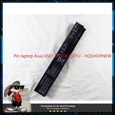 Pin Laptop Chính Hãng Asus X501 X501A X501U 6 Cell Đen - Bảo Hành Mới 100% - Thế Giới Phụ Kiện Số