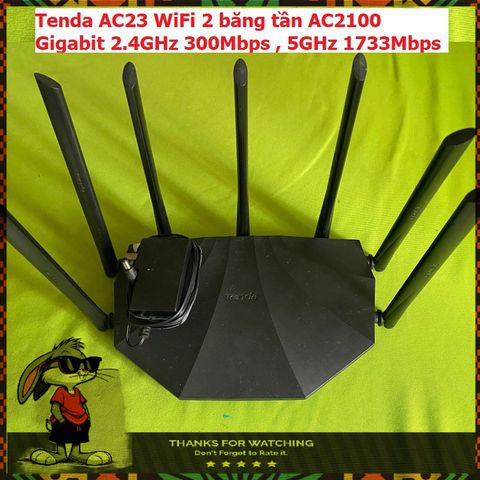 Bộ Phát Wifi Tenda AC23 Băng Tần Kép AC2100 Gigabit Cũ - Tăng Cường Kết Nối Mạng Mạnh Mẽ cho Gia Đình và Doanh Nghiệp