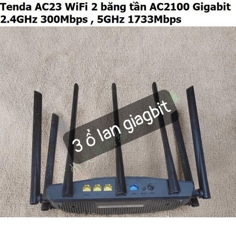 Bộ Phát Wifi Tenda AC23 Băng Tần Kép AC2100 Gigabit Cũ - Tăng Cường Kết Nối Mạng Mạnh Mẽ cho Gia Đình và Doanh Nghiệp