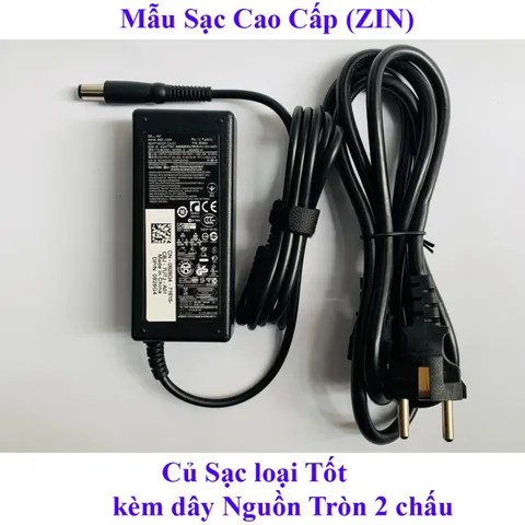 Sạc Dell 65W 19.5V 3.34A Chân Kim To (Φ7.4mm) - Adapter Chính Hãng Cao Cấp, Tương Thích Nhiều Dòng Laptop