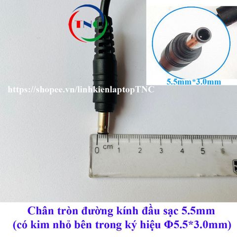Sạc Laptop Samsung 19V 3.16A Chính Hãng - Dây Nguồn Kèm Theo, Bảo Hành 12 Tháng, Phù Hợp Các Mẫu Laptop Samsung