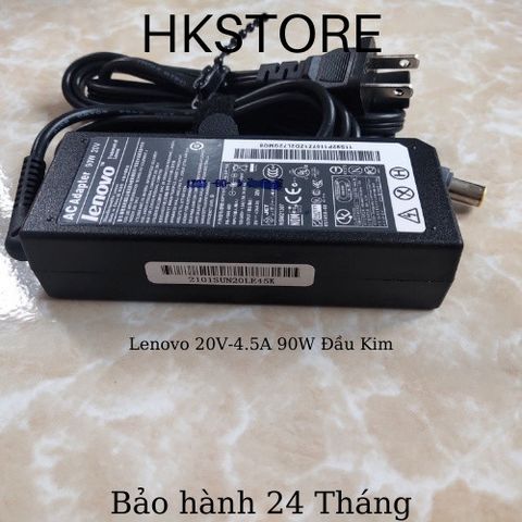Sạc Laptop Lenovo 20V 4.5A 90W Đầu Kim Chất Lượng Cao - Tương Thích Đa Dòng T400 T410 T420 T60 T61 E220 E430 X201