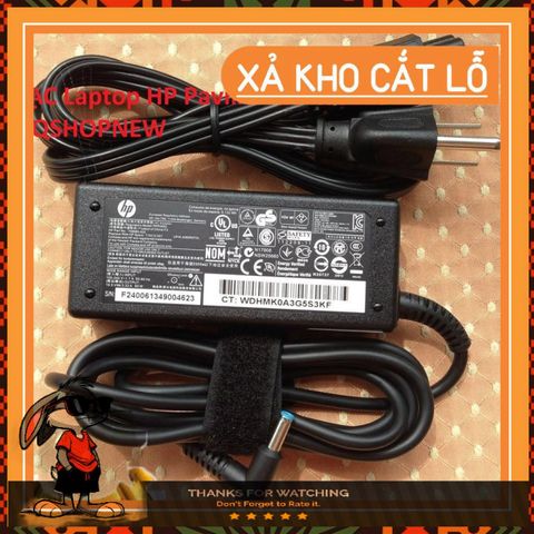 Sạc chính hãng Laptop HP Pavilion 15-cs3119TX - Mới 100% với chân cắm 4.5*3.0mm, 19.5v-3.33a, màu đen, bảo đảm chất lượng.