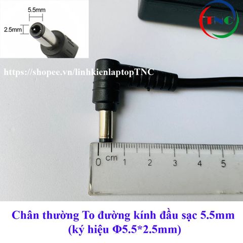 Sạc Laptop Asus ZIN 19V 3.42A 65W - Chân to 5.5mm, Phụ kiện chất lượng, Bảo hành 12 tháng