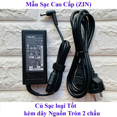 Sạc Laptop Asus ZIN 19V 3.42A 65W - Chân to 5.5mm, Phụ kiện chất lượng, Bảo hành 12 tháng