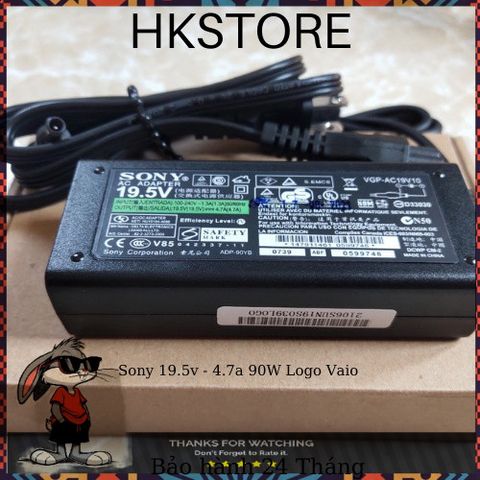 Sạc Laptop Sony 19.5V 3.9A 75W Chất Lượng Cao - Hàng Chính Hãng Logo Vaio Bảo Hành 24 Tháng