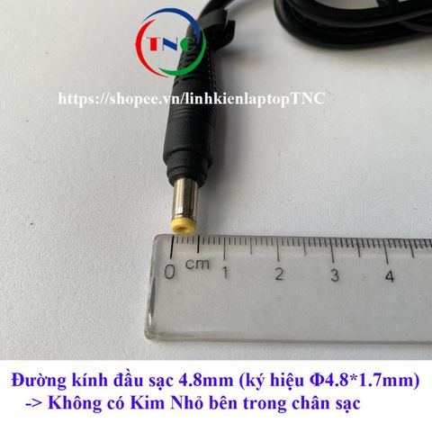 Sạc Laptop HP Compaq 18.5V 3.5A (65W) Chân Vàng Kèm Dây Nguồn - Tương Thích HP Compaq và Pavilion Cũ
