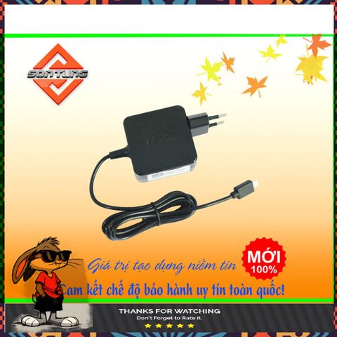 Sạc Laptop Asus X205 X205TA E200 E200HA TP200 TP200S TP200SA Đầu Cắm Vuông - Bảo Hành 09 Tháng, Chất Lượng Uy Tín