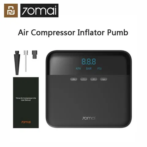 Bơm Lốp Mini 70mai Air Compressor Lite TP03 - Bơm Lốp Xe Hơi Thông Minh, Nhỏ Gọn, Tiếng Ồn Thấp, Tự Động Dừng Khi Đủ Áp Suất