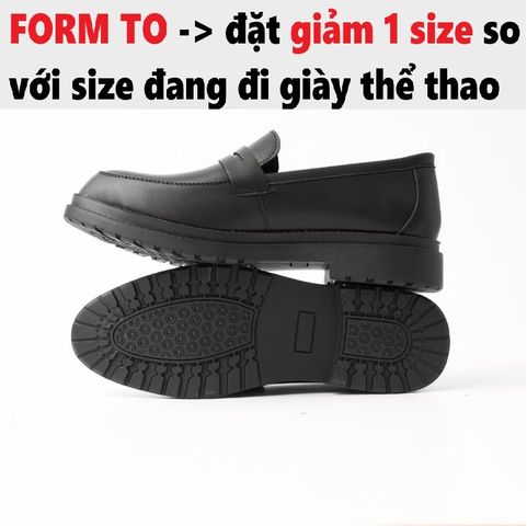 Giày Tây Lười Nam Penny Loafer Mũi Nhọn Da Cao Cấp Black - Đế Cao Su Tăng Chiều Cao 4,5cm Thời Trang Dễ Phối Đồ