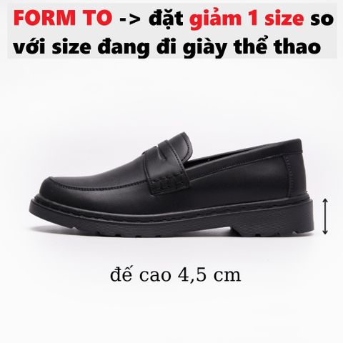 Giày Tây Lười Nam Penny Loafer Da Nguyên Tấm Đế Cao 4,5cm - Phong Cách Thời Trang Chắc Chắn, Uu Đãi Giá Tốt
