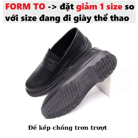 Giày Tây Lười Nam Penny Loafer Da Nguyên Tấm Đế Cao 4,5cm - Phong Cách Thời Trang Chắc Chắn, Uu Đãi Giá Tốt