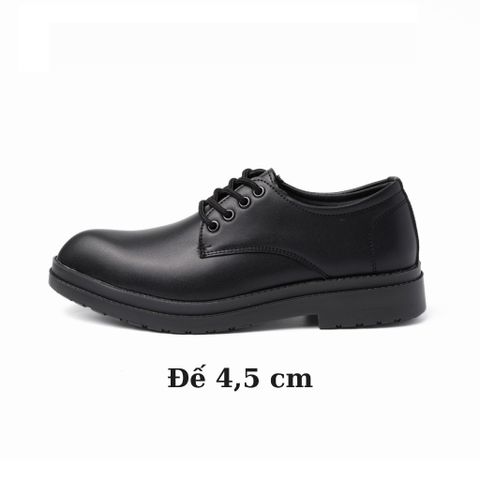 Giày Tây nam Oxford & Derby mũi nhọn - Đế cao su tăng chiều cao 4,5 cm, phong cách thời trang dễ phối đồ, giày công sở cao cấp