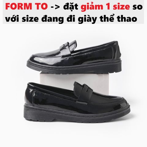 Giày Tây Lười Nam Da Bóng Penny Loafer - Đế Tăng Chiều Cao 4cm Chống Trượt, Thời Trang Dễ Phối Đồ Cho Quý Ông