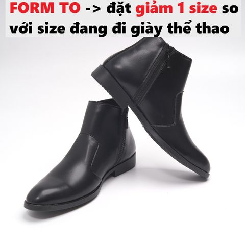 Giày Da Nam Chelsea Boots Classic Cổ Khóa Đế Khâu Chắc Chắn Thời Trang Dễ Phối Đồ - Phong Cách Sang Trọng cho Phái Mạnh