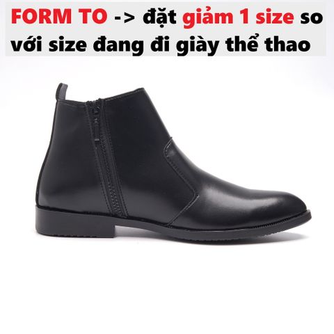 Giày Da Nam Chelsea Boots Classic Cổ Khóa Đế Khâu Chắc Chắn Thời Trang Dễ Phối Đồ - Phong Cách Sang Trọng cho Phái Mạnh