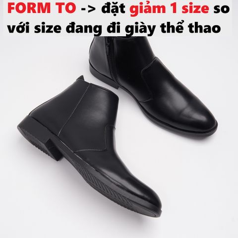 Giày Da Nam Chelsea Boots Classic Cổ Khóa Đế Khâu Chắc Chắn Thời Trang Dễ Phối Đồ - Phong Cách Sang Trọng cho Phái Mạnh
