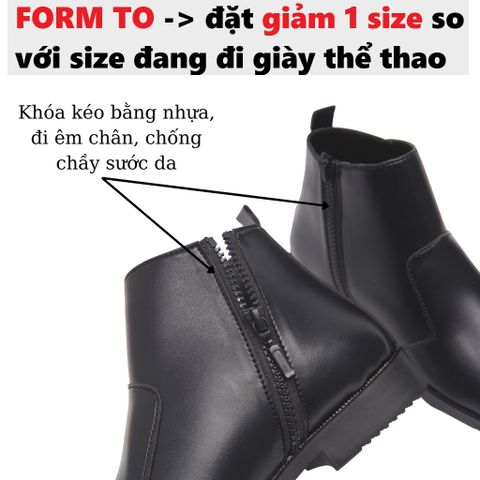 Giày Da Nam Chelsea Boots Classic Cổ Khóa Đế Khâu Chắc Chắn Thời Trang Dễ Phối Đồ - Phong Cách Sang Trọng cho Phái Mạnh