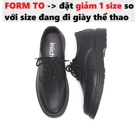 Giày Tây Nam CHUNKY DERBY Cổ Thấp - Đế 4.5cm Tăng Chiều Cao, Thời Trang Công Sở Dễ Phối Đồ, Chất Liệu Da Cao Cấp