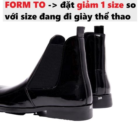 Giày Da Nam Chelsea Boost Classic - Đế Khâu Chắc Chắn, Thời Trang Dễ Phối Đồ, Đôi Giày Cao Cấp Chất Liệu Da Bóng