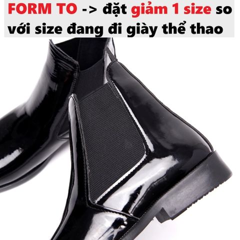 Giày Da Nam Chelsea Boost Classic - Đế Khâu Chắc Chắn, Thời Trang Dễ Phối Đồ, Đôi Giày Cao Cấp Chất Liệu Da Bóng