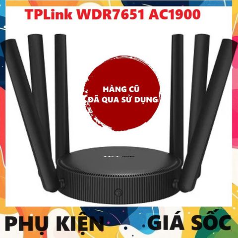 Bộ Phát Router Wifi6 TP-Link AC1900 WDR7651 - Tốc Độ Cao, Hỗ Trợ MESH, Thiết Kế Nhỏ Gọn, Hàng Cũ Chất Lượng Cao