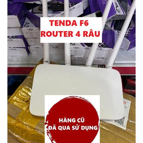 Bộ phát Wifi TENDA F6 (HÀNG CŨ) 4 râu - Router tốc độ 300Mbps, thiết kế mạnh mẽ, dễ cài đặt, mạng ổn định cho nhu cầu sử dụng tối ưu