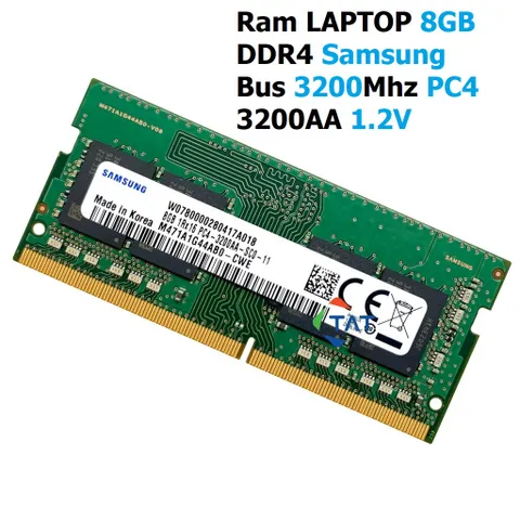 LINH KIỆN Ram 8GB DDR4 các hãng Hynix / Samsung / Kington Bus 3200Mhz PC4 3200AA 1.2V Dùng Cho Laptop  Máy Tính Xách T