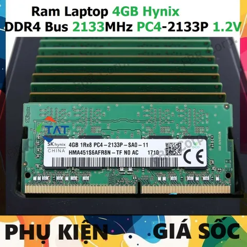 LINH KIỆN? Ram Laptop DDR4 Hynix 4GB Bus 2133MHz PC4-2133P 1.2V Chính Hãng Dùng Cho Máy Tính Xách Tay các hãng P̷H̷Ụ̷ ̷