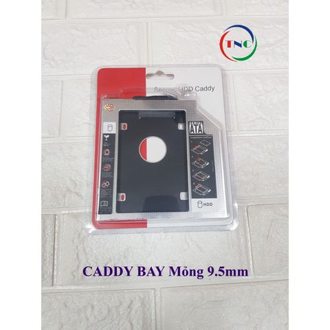 Khay Ổ Cứng Laptop Caddy Bay Mỏng 9.5mm Chuẩn SATA 3.0 - Phụ Kiện Gắn Thêm SSD/HDD 2.5