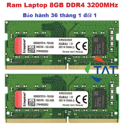 LINH KIỆN? Ram Laptop DDR4 Kingston / Hynix / Samsung / Micron 8GB Bus 3200MHz PC4-3200AA 1.2V Chính Hãng Dùng Cho Máy