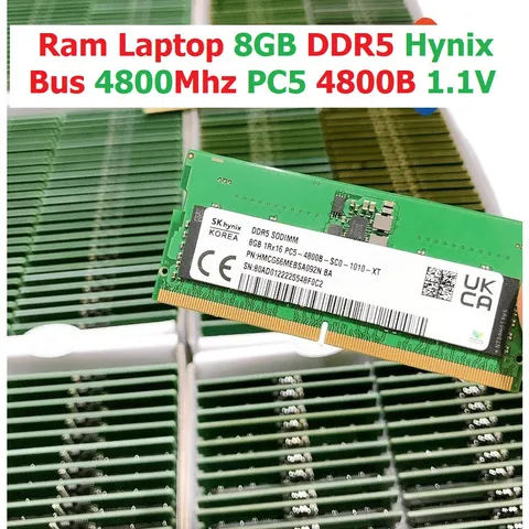 LINH KIỆN? Ram Laptop DDR5 Micron / Hynix / Samsung 8GB Bus 4800MHz PC5-4800B 1.1V Dùng Cho Máy Tính Xách Tay - Bảo hàn