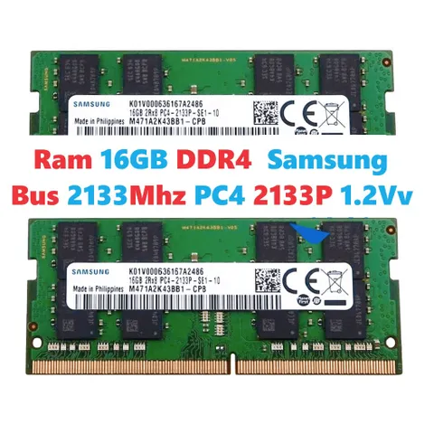 LINH KIỆN? Ram LAPTOP 16GB DDR4 Samsung Bus 2133Mhz PC4 2133P 1.2V Dùng Cho Máy Tính Xách Tay P̷H̷Ụ̷ ̷K̷I̷Ệ̷N̷ ̷S̷Ố̷