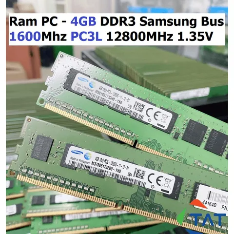 Ram PC 4GB DDR3 1600MHz Hynix/Samsung - Dùng Cho Máy Tính Để Bàn, Bảo Hành 36 Tháng 1 Đổi 1, Hiệu Năng Cao