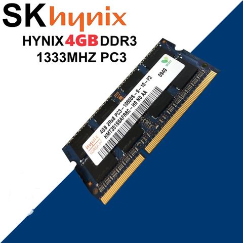 Ram Laptop 4GB DDR3 Hynix / Samsung Bus 1333Mhz PC3 10600 1.5V - Phụ Kiện Chính Hãng Dùng Cho Máy Tính Xách Tay