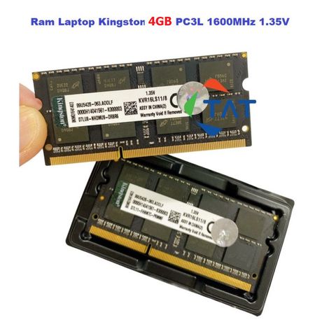 RAM Laptop 4GB DDR3 Hynix/Samsung/Kington Bus 1600MHz PC3L-12800 1.35V - Bảo Hành 36 Tháng, Phù Hợp Laptop Xách Tay