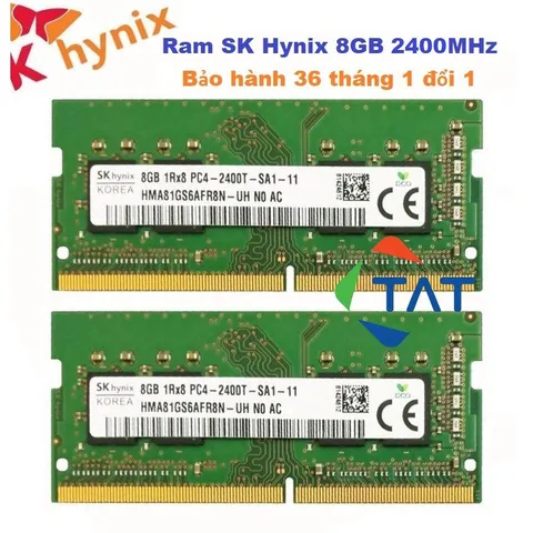 LINH KIỆN Ram 8GB DDR4 các hãng Hynix / Samsung / Kington Bus 2400Mhz PC4 2400T 1.2V Dùng Cho Laptop  Máy Tính Xách Ta