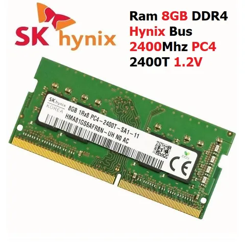 LINH KIỆN Ram 8GB DDR4 các hãng Hynix / Samsung / Kington Bus 2400Mhz PC4 2400T 1.2V Dùng Cho Laptop  Máy Tính Xách Ta