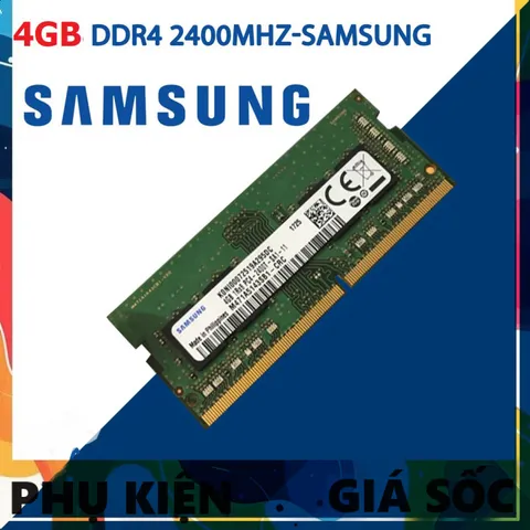 LINH KIỆN? Ram 4GB DDR4 Samsung Bus 2400Mhz PC4 2400 1.2V Dùng Cho Laptop  Máy Tính Xách Tay P̷H̷Ụ̷ ̷K̷I̷Ệ̷N̷ ̷S̷Ố̷