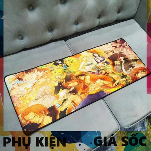 Tấm Lót Bàn Làm Việc One Piece 41 - Kích Cỡ Lớn 80x30cm, Dày 3mm, Chống Trượt Cho Game Thủ