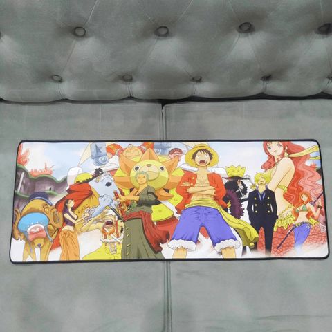 Tấm Lót Bàn Làm Việc One Piece 47 - Kích Cỡ Lớn 80x30cm Chống Nước, Chống Trầy, Dày 3mm, Phụ Kiện Gaming Siêu Bền