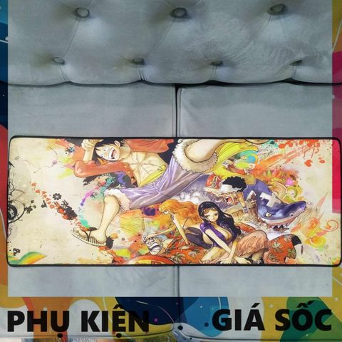 Miếng Lót Chuột Chống Nước One Piece A40 - Pad Chuột Cỡ Lớn 80x30cm Dày 3mm Siêu Bền Cho Game Thủ