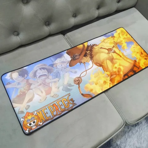 Tấm Lót Bàn Làm Việc One Piece 37 - Kích Thước Lớn 80x30cm, Dày 3mm, Chống Trượt Chuyên Game, Di Chuột Nhạy Bén