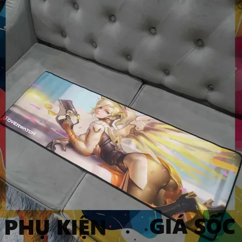 Tấm Lót Bàn Làm Việc Overwatch 11 - Pad Chuột Cỡ Lớn 90x30cm Dày 3mm Chống Nước, Chống Trầy, Thiết Kế Chuyên Game Thủ