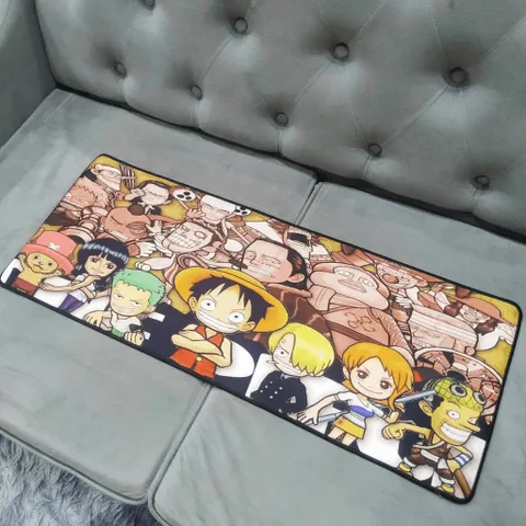 Tấm Lót Bàn Làm Việc One Piece - Kích Cỡ Lớn 80x30cm, Dày 3mm, Chống Nước, Chống Trầy, Bền Bỉ và Thích Hợp Chơi Game