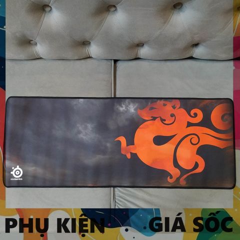 Tấm Lót Bàn Làm Việc Tyloo Đỏ 29 Lớn 80x30cm, Dày 3mm, Chống Trơn Trượt, Di Chuột Dễ Dàng Cho Game Thủ