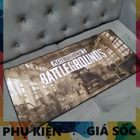 Tấm Lót Bàn Làm Việc PUBG 58 - Kích Cỡ Lớn 90x40cm, Dày 3mm, Di Chuột Chính Xác, Chống Trơn Trượt, Phụ Kiện Game Thủ