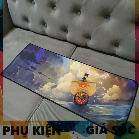 Tấm Lót Bàn Làm Việc One Piece 46 - Kích Cỡ Lớn 80x30cm, Chống Trượt, Dày 3mm - Phụ Kiện Game Thú Vị