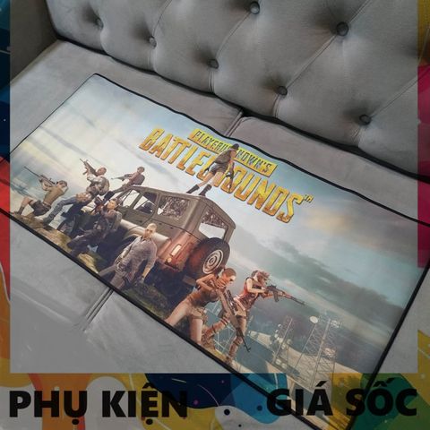 Tấm Lót Bàn Làm Việc PUBG 54 - Kích Cỡ Lớn 90x40cm, Dày 3mm, Chống Trượt, Di Chuột Dễ Dàng Cho Game Thủ